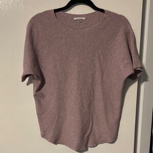 Purple Short Sleeve Sweater